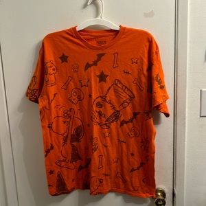 HALLOWEEN SNOOPY PEANUTS KNOT’S BERRY FARM LARGE SHIRT 100% COTTON